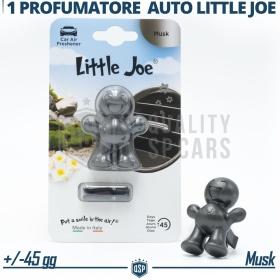 AMBIENTADOR DE COCHE Little Joe® GRIS, Aplicable en Rejilla de Aire VW | MUSK 45 Días