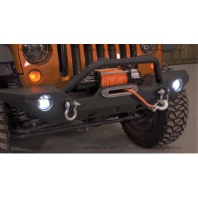 2X FAROS DE LUZ DE NIEBLA 4'' Pulgadas 6500K Blanco Frio para JEEP WRANGLER JK, CANBUS NO ERRORES, NO MODIFICACIONES IP67