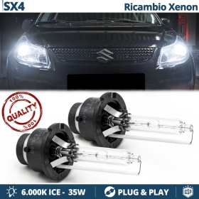 2x Bombillas Xenon D2S de Repuesto para SUZUKI SX4 CLASSIC (06-14) Luz 6.000K Blanco Frio Lámpara 35W