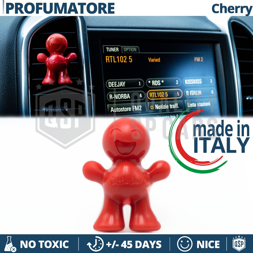 AMBIENTADOR DE COCHE Little Joe® ROJO, Aplicable en Rejilla de Aire Ssangyong | CHERRY 45 Días