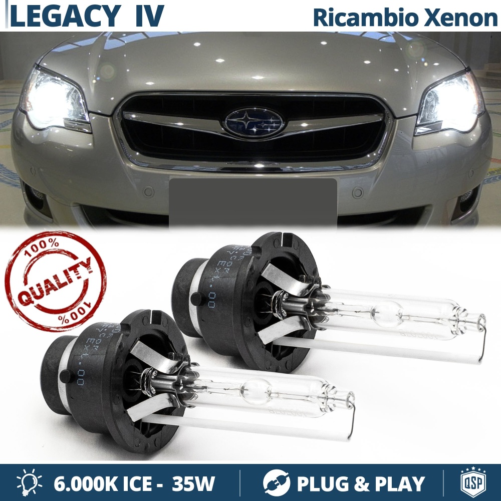 2x Bombillas Xenon D2S de Repuesto para SUBARU LEGACY 4 Luz 6.000K Blanco Frio Lámpara 35W