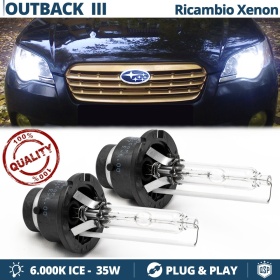 2x Bombillas Xenon D2S de Repuesto para SUBARU OUTBACK 3 Luz 6.000K Blanco Frio Lámpara 35W
