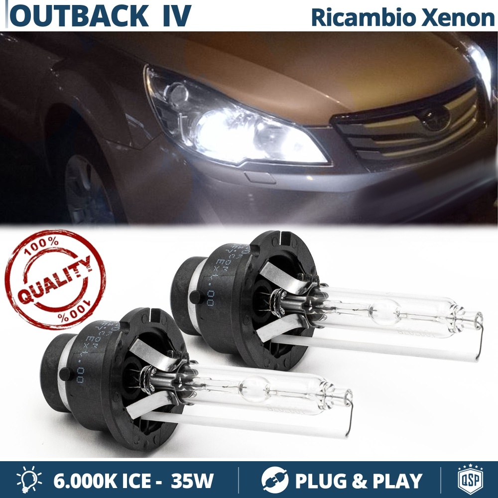 2x D2S Xenon Replacement Bulbs for SUBARU OUTBACK 4 HID 6.000K White Ice 35W 2x D2S Xenon Replacement Bulbs for SUBARU OUTBACK 4 HID 6.000K White Ice 35W