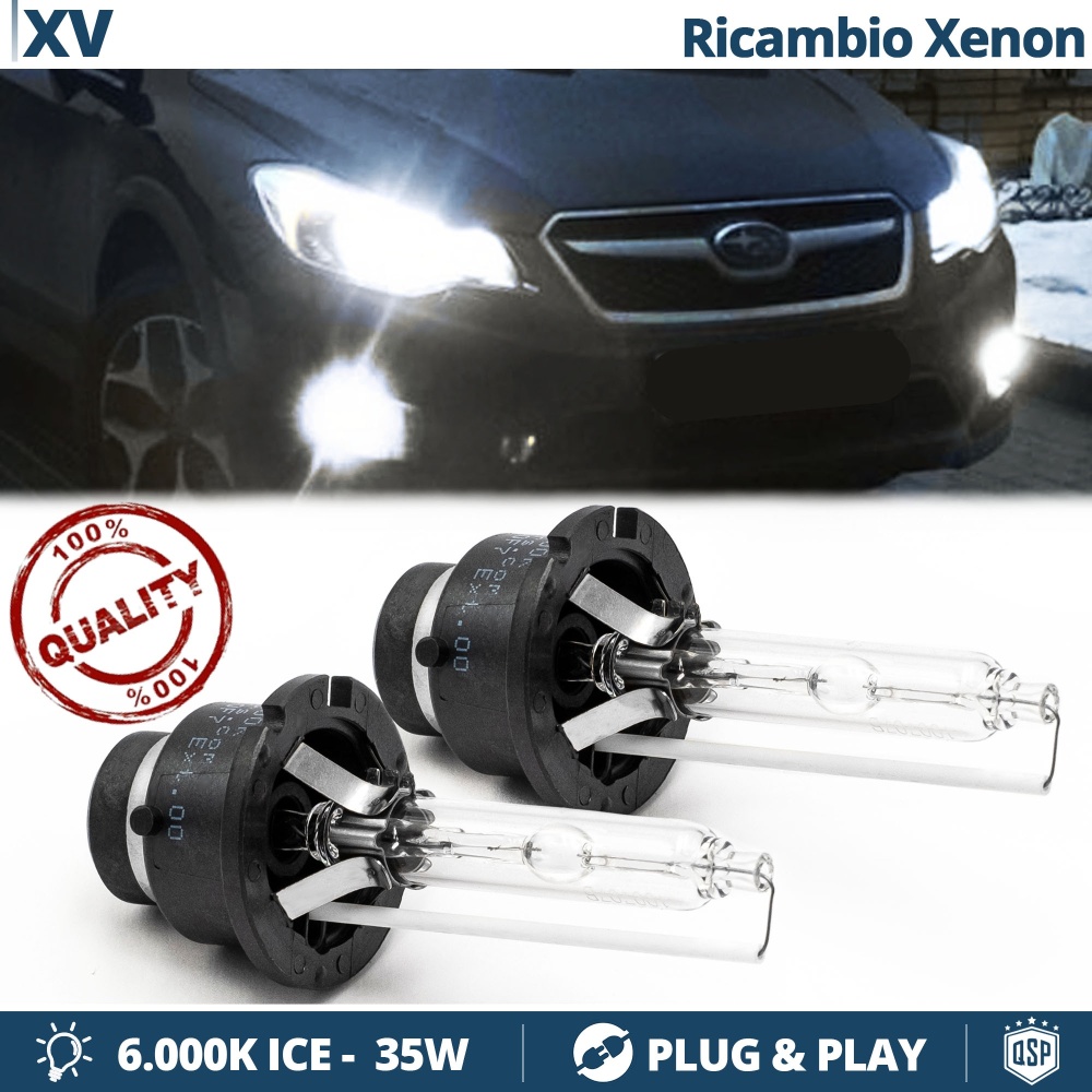 2x Bombillas Xenon D2S de Repuesto para SUBARU XV Luz 6.000K Blanco Frio Lámpara 35W