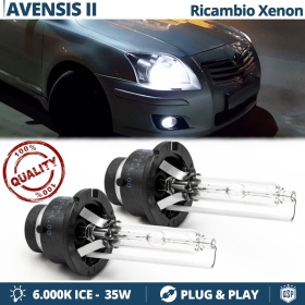 2x Bombillas Xenon D2S de Repuesto para TOYOTA AVENSIS 2 03-05 Luz 6.000K Blanco Frio Lámpara 35W