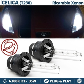 2x Bombillas Xenon D2S de Repuesto para TOYOTA CELICA VII (T230) Luz 6.000K Blanco Frio Lámpara 35W