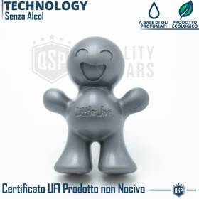 AUTO ERFRISCHER Little Joe® SILBER, Anwendbar auf Nissan Lüftungsdüsen | GINGER LEMON 45 Tage