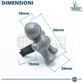 AUTO ERFRISCHER Little Joe® SILBER, Anwendbar auf Nissan Lüftungsdüsen | GINGER LEMON 45 Tage