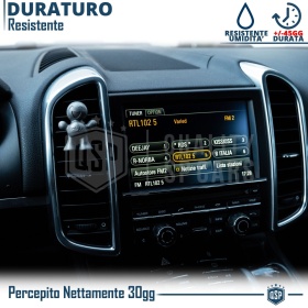 AMBIENTADOR DE COCHE Little Joe® PLATO, Aplicable en Rejilla de Aire Ssangyong | GINGER LEMON 45 Días