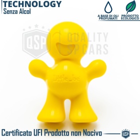 AMBIENTADOR DE COCHE Little Joe® AMARILLO, Aplicable en Rejilla de Aire VW | VAINILLA 45 Días
