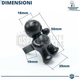 CAR FRESHENER Little Joe® BLACK, Perfume Applicable on Cupra Air Vents | BLACK VELVET 45 Days