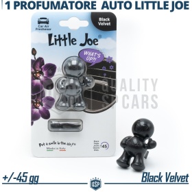 CAR FRESHENER Little Joe® BLACK, Perfume Applicable on Lada Air Vents | BLACK VELVET 45 Days
