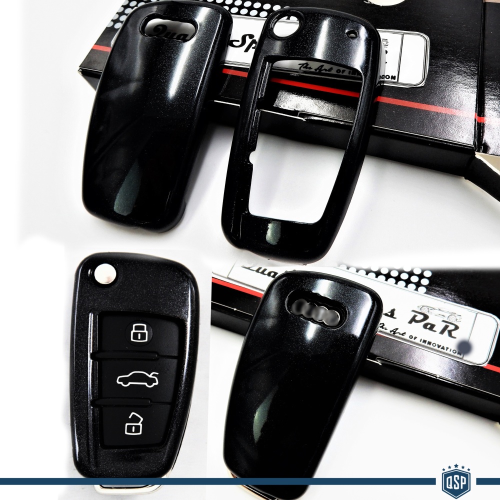 Funda Rígida Llave Mando NEGRO metalizado para Audi A6 (C6) Carcasa Protectora en Abs Térmico Funda Rígida Llave Mando NEGRO metalizado para Audi A6 (C6) Carcasa Protectora en Abs Térmico