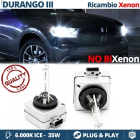 2x Bombillas Xenon D1S de Repuesto para Dodge Durango 3 10-14 Luz 6.000K Blanco Frio Lámpara 35W