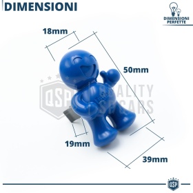 PROFUMATORE Auto Little Joe® BLU Omino, Applicabile su Bocchette Aria Smart | OCEANO 45gg