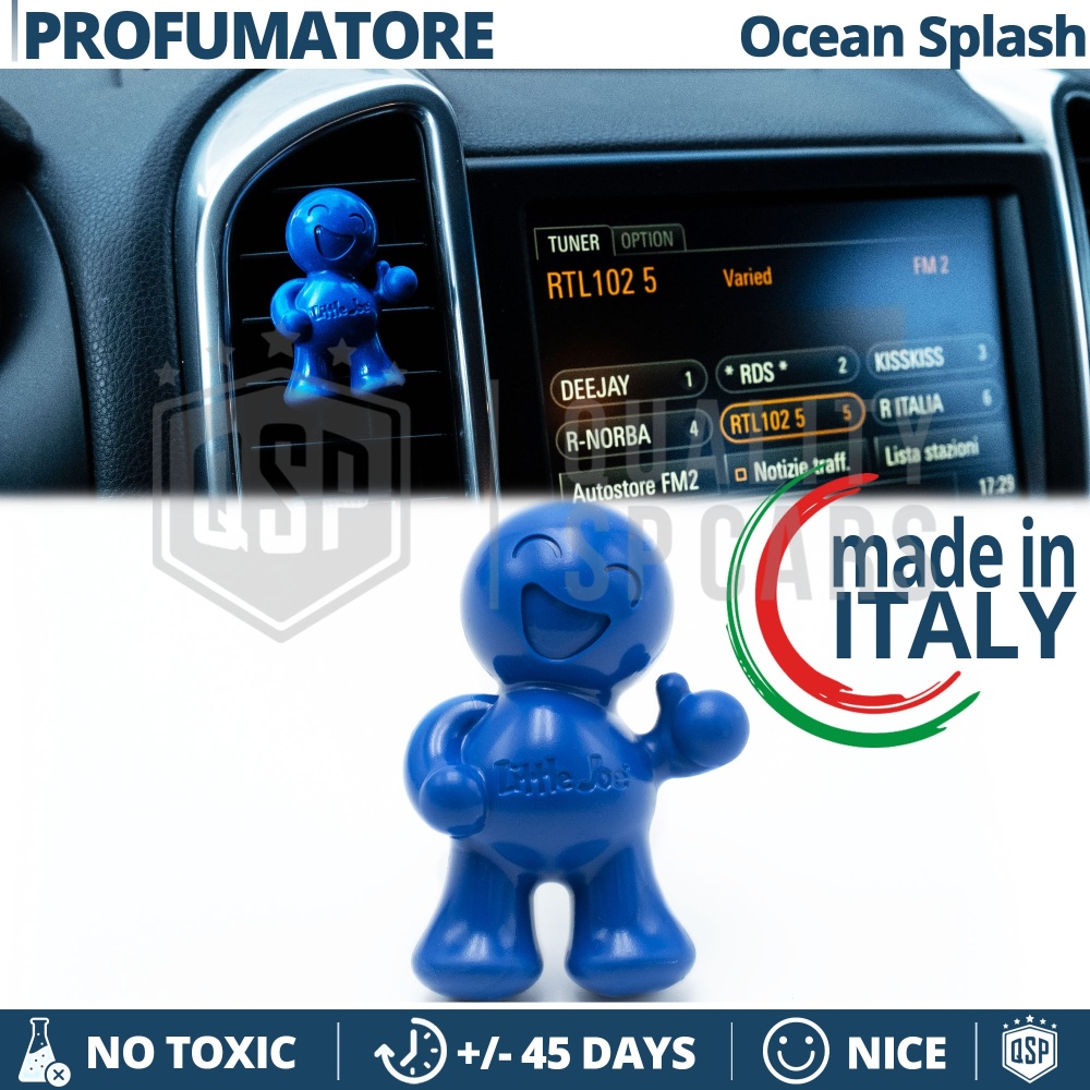 AMBIENTADOR DE COCHE Little Joe® AZUL, Aplicable en Rejilla de Aire Ssangyong | OCEAN 45 Días