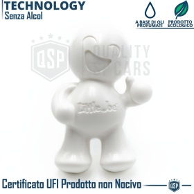 AMBIENTADOR DE COCHE Little Joe® BLANCO | Aplicable en Rejilla de Aire Ford | COCHE NUEVO 45 Días