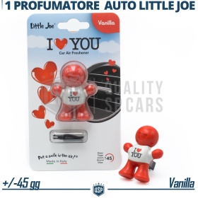 CAR FRESHENER LOVE YOU Little Joe® Applicable on Audi Air Vents | VANILLA 45 Days
