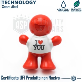 CAR FRESHENER LOVE YOU Little Joe® Applicable on Audi Air Vents | VANILLA 45 Days