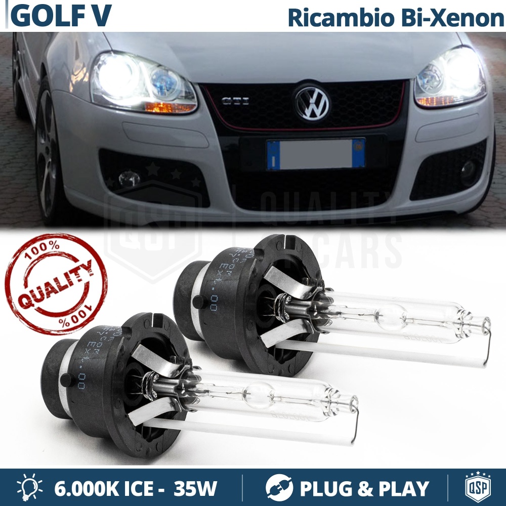 2x D2S Bi-Xenon Replacement Bulbs for VOLKSWGEN GOLF 5 HID 6.000K White Ice 35W 2x D2S Bi-Xenon Replacement Bulbs for VOLKSWGEN GOLF 5 HID 6.000K White Ice 35W