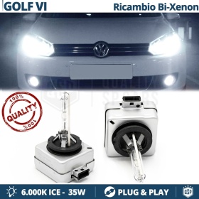 2x D1S Bi-Xenon Brenner Scheinwerferlampe für VOLKSWAGEN GOLF 6 Ersatzlampe 6.000K Weiße 35W