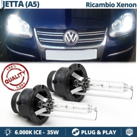 2x Bombillas Xenon D2S de Repuesto para VOLKSWAGEN JETTA (A5) Luz 6.000K Blanco Frio Lámpara 35W