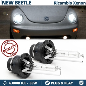 2x Bombillas Xenon D2S de Repuesto para VOLKSWAGEN NEW BEETLE Luz 6.000K Blanco Frio Lámpara 35W