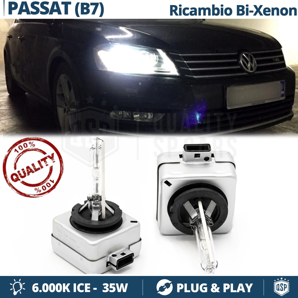 2x Bombillas Bi-Xenon D3S de Repuesto para VOLKSWAGEN PASSAT B7 Luz 6.000K Blanco Frio Lámpara 35W