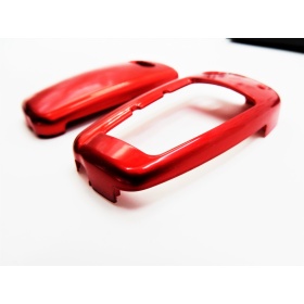 Cover RIGIDA Rosso Metalizzato, GUSCIO per Chiave Audi A3 (8V), Copertura Protezione Telecomando in ABS Termico