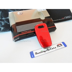 Cover RIGIDA Rosso Metalizzato, GUSCIO per Chiave Audi A3 (8V), Copertura Protezione Telecomando in ABS Termico