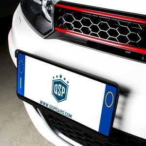 QSPCARS Portamatrículas Delantero y Trasero de Calidad