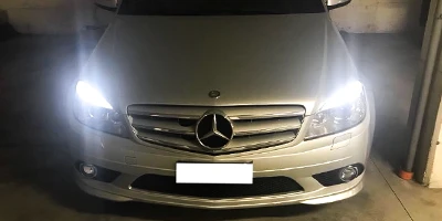 Mercedes Classe c W212 COn Luci di Posizione LED Bianche